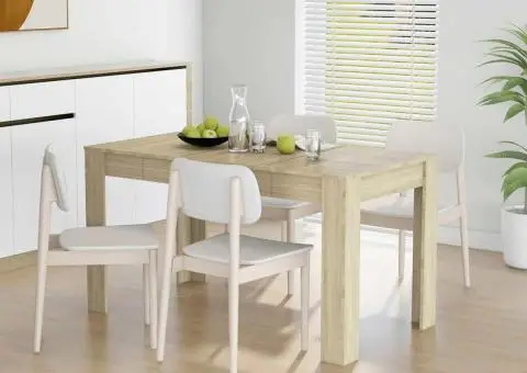 Masă de sufragerie stejar Sonoma 140x74,5x76 cm lemn prelucrat - 1/5