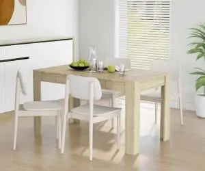 vidaXL Masă de sufragerie stejar Sonoma 140x74,5x76 cm lemn prelucrat