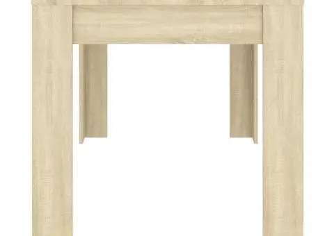 Masă de sufragerie stejar Sonoma 140x74,5x76 cm lemn prelucrat - 4/5