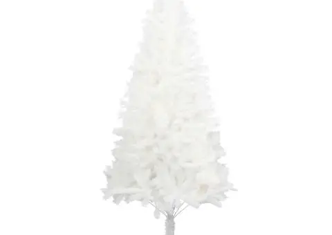 Brad de Crăciun artificial, ace cu aspect natural, alb, 180 cm - 2/5