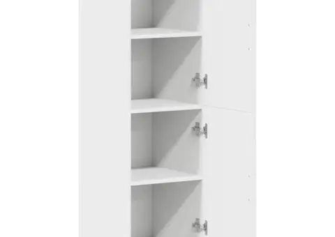 Dulap de bucătărie, alb, 38x41,5x131,5 cm, lemn prelucrat - 5/5