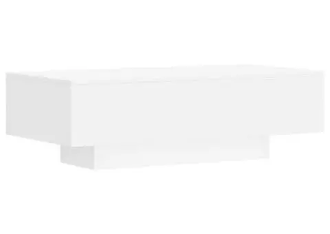 Măsuță de cafea, alb, 100x49,5x31 cm, lemn prelucrat - 2/5