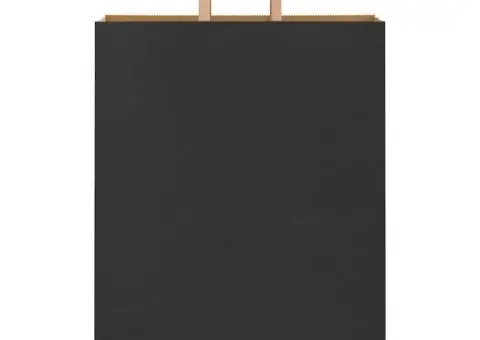 Pungi de hârtie 50 buc cu mânere negre 32x12x42 cm - 5/5