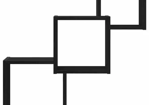 Rafturi cub perete, stejar negru, 68x15x68 cm, lemn prelucrat - 5/5