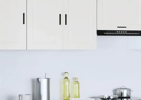 Dulap de bucatarie "Porto" din lemn prelucrat alb - 3/5