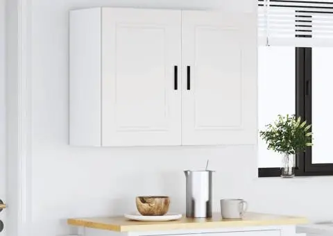 Dulap de bucatarie "Porto" din lemn prelucrat alb - 4/5