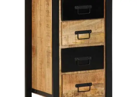 Dulap cu sertar 40x40x75 cm lemn masiv de mango - 1/5