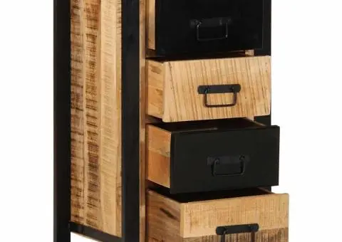 Dulap cu sertar 40x40x75 cm lemn masiv de mango - 5/5