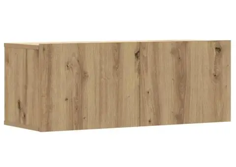 Set dulap TV 8 piese montat pe perete Stejar artizanal - 4/5