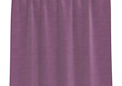 Perdele Voile cu Bucle 2 buc Violet 140x140 cm - 4/5