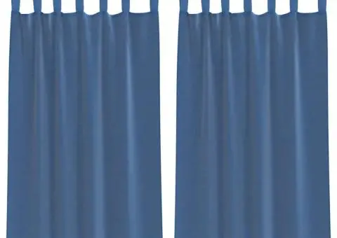 Perdele voal cu bucle 2 buc Albastru regal 140x175 cm - 2/5