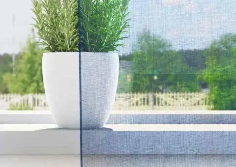 Perdele voal cu bucle 2 buc Albastru regal 140x175 cm - 3/5