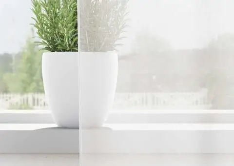 Perdele Voile cu Bucle 2 buc Alb 140x260 cm - 3/5