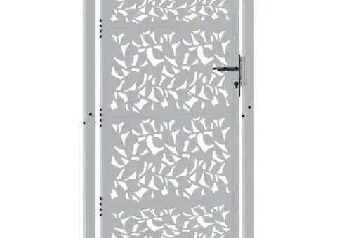 Poartă grădină Design cu frunze oțel rezistente la intemperii - 3/5