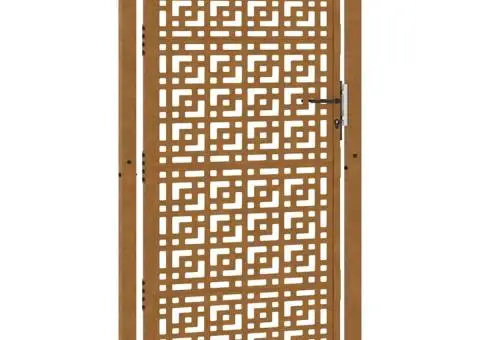 Poartă de grădină Design cruce din oțel rezistent la intemperii - 2/5