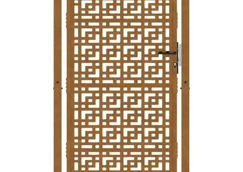 Poartă de grădină Design cruce din oțel rezistent la intemperii - 4/5