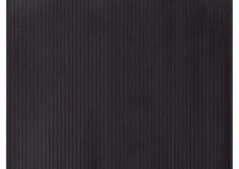 Covor pătrat, maro închis, 100x100 cm, bambus - 2/5