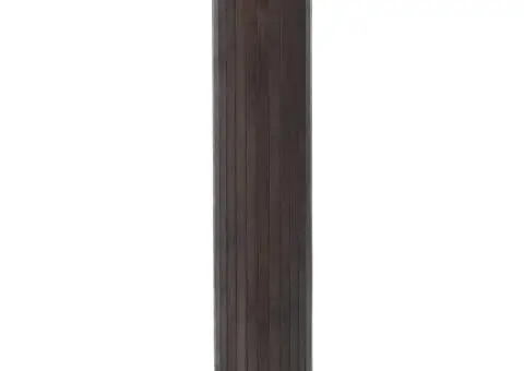 Covor pătrat, maro închis, 100x100 cm, bambus - 3/5