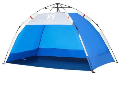 Cort camping 2 persoane albastru azur impermeabil setare rapidă - 4/5