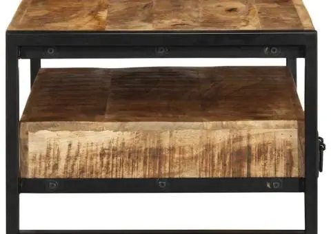 Măsuță de cafea, 90x50x36 cm, lemn masiv de mango brut - 5/5