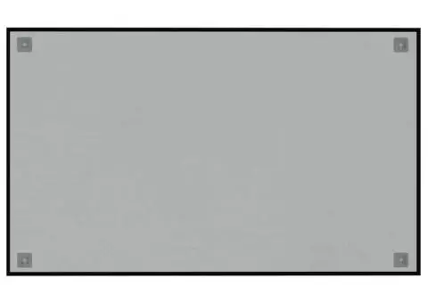 Placă magnetică de perete neagră 100x60 cm sticlă securizată - 4/5