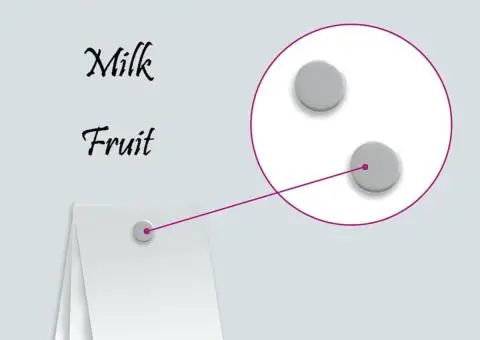 Tablă magnetică de perete, alb, 40x30 cm, sticlă securizată - 5/5