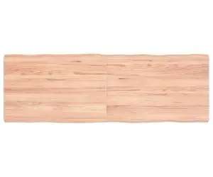 vidaXL Blat masă, 120x40x(2-4) cm, maro, lemn tratat contur organic