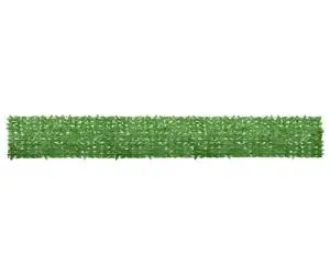 vidaXL Paravan de balcon, frunze verzi, 600x75 cm