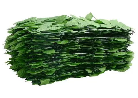 Paravan de balcon, frunze verzi, 600x75 cm - 3/5