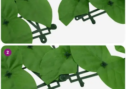 Paravan de balcon, frunze verzi, 600x75 cm - 5/5