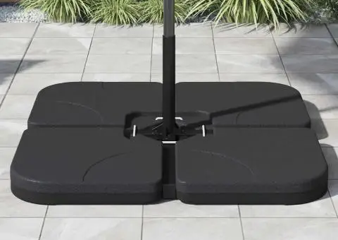 Bază de umbrelă portabilă umplută cu nisip / apă, 60L - 3/5