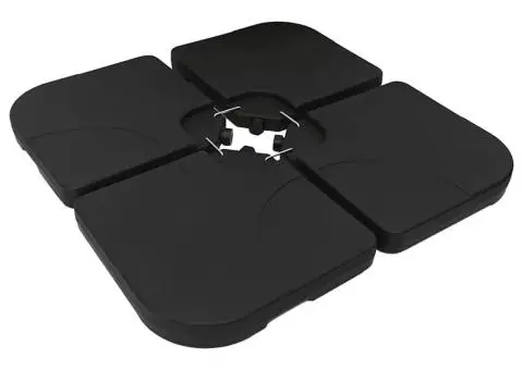 Bază de umbrelă portabilă umplută cu nisip / apă, 60L - 5/5