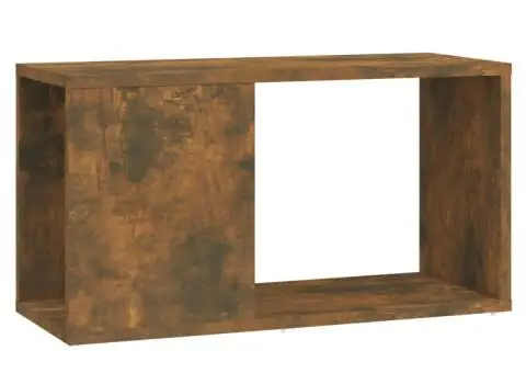 Comodă TV, stejar fumuriu, 60x24x32 cm, lemn compozit - 2/5