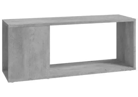Comodă TV, gri beton, 80x24x32 cm, PAL - 2/5