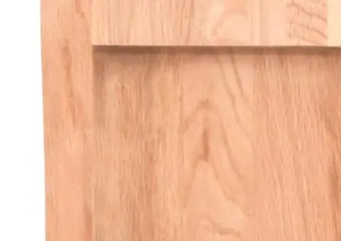 Raft de perete maro deschis 180x50x(2-4) cm lemn stejar tratat - 4/5