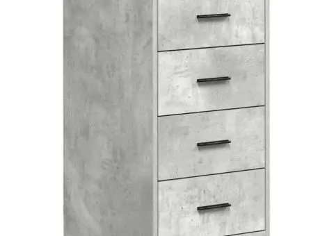 Dulap depozitare garaj Beton Gri 40x51x85 cm lemn masiv de pin - 2/5