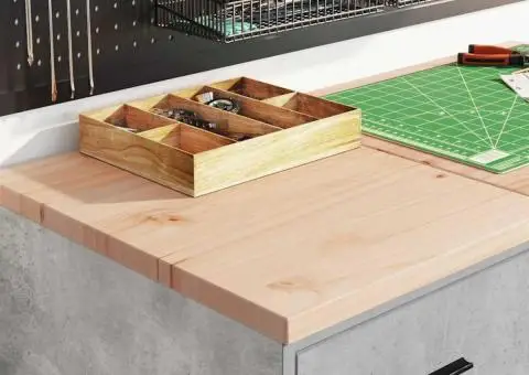 Dulap depozitare garaj Beton Gri 40x51x85 cm lemn masiv de pin - 3/5