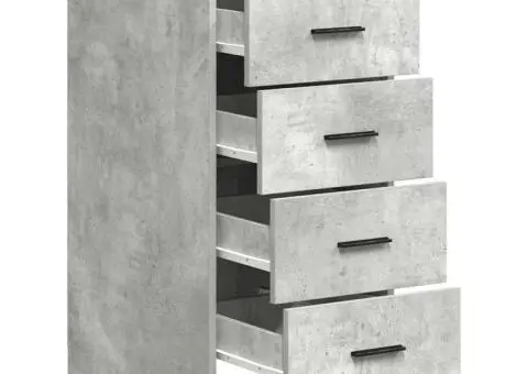 Dulap depozitare garaj Beton Gri 40x51x85 cm lemn masiv de pin - 5/5