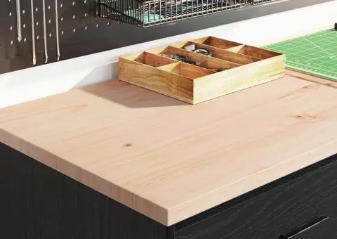 Dulap depozitare garaj negru 60x51x85 cm lemn masiv de pin - 3/5