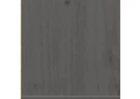 Noptiere, 2 buc., gri, 40x30x40 cm, lemn masiv de pin - 5/5