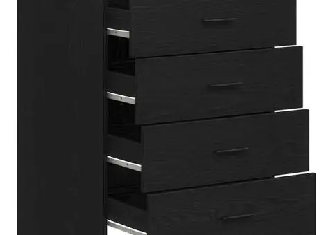 Dulap depozitare garaj negru 60x51x85 cm lemn masiv de pin - 5/5