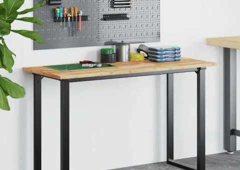 Blat de birou finisat cu ulei, 160x50x2 cm, lemn masiv acacia - 3/5