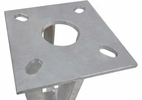 Țăruși stâlp de susținere, 2 buc., oţel - 5/5