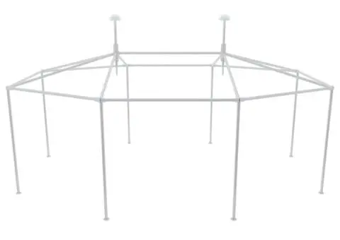 Cort Petrecere în Aer Liber Stâlpi Cort Set Accesorii pentru Asamblare - 1/4