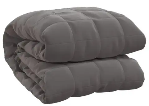 Pătură grea, gri, 200x220 cm, 9 kg, material textil - 2/5