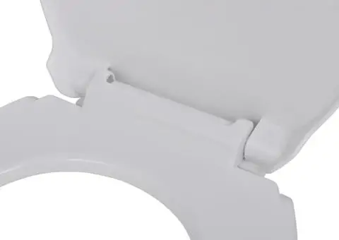 Capac WC cu închidere silențioasă, alb, oval - 4/5