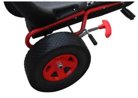 Kart copii cu pedale și scaun reglabil Roșu - 5/5