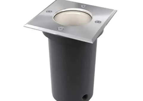 Lămpi de sol pentru exterior, 3 buc., pătrat - 5/5