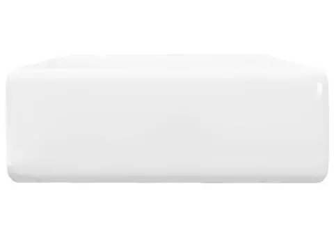 Chiuvetă pătrată din ceramică cu preaplin și scurgere 41 x 41 cm - 5/5