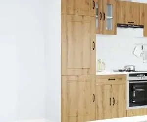 vidaXL Dulap de bucătărie „Kalmar” din lemn de stejar artizanal